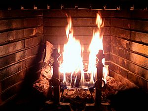 Fireplace Burning