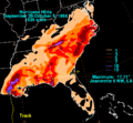 Hilda 1964 rainfall