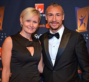 Magdalena and Henrik Larsson in Jan 2014