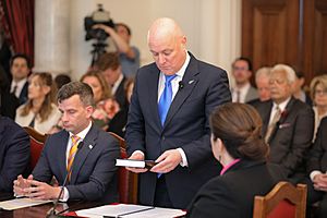 Rt Hon Christopher Luxon gives his oath