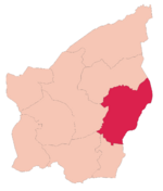 Faetano's location in San Marino