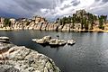 Sylvan Lake rock wall