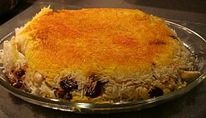 Tahdig rice dish