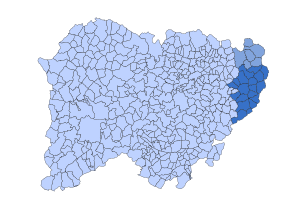 Location in Salamanca