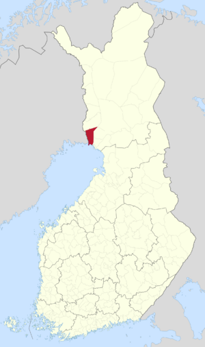 Location of Tornio in Finland