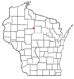 Location of Spirit, Wisconsin
