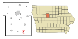 Location of Dayton, Iowa