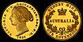 Australia 1857 Sovereign (proof)