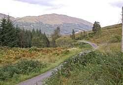 B8074 road down Glen Orchy