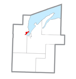 Location within Baraga County