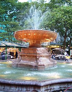 Bryant Park fountain