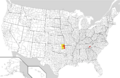 Cherokee Speakers by County, 2000