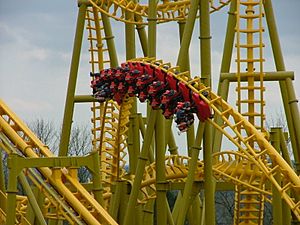 Gauntlet roller coaster, Magic Springs and Crystal Falls (2004)