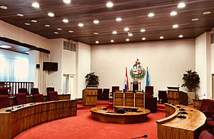 Inside of the Aruba Parliament