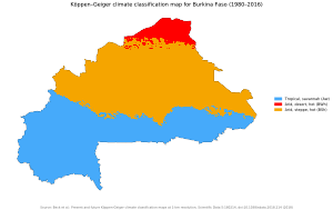 Koppen-Geiger Map BFA present