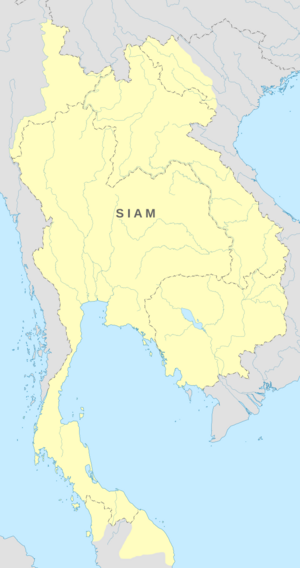 Map of the Rattanakosin Kingdom