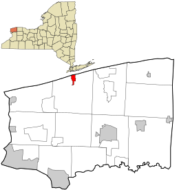 Location in Niagara County and the state of New York.