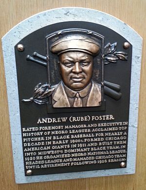 Rube Foster plaque HOF