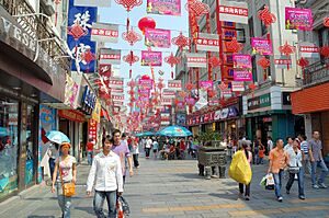 Shopping street in Wenzhou