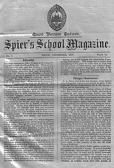 Spier's School Magazine No 1