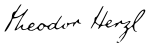 Theodor Herzl signature.svg