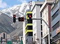 Traffic light in Tehran