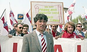 Umberto Bossi, Pontida, 1990