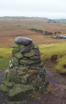 Windy Hill summit cairn