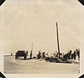 Workers repairing Seawall Boulevard