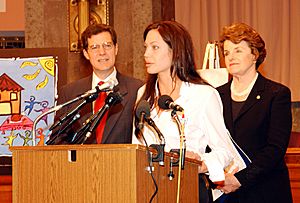 Angelina Jolie Sam Brownback 2003