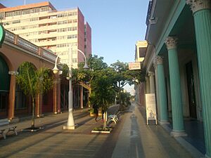 the Ciego de Avila's boulevard