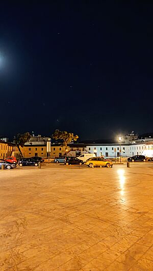 Capodistria's Barracks at night