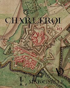 Charleroi - Ferraris map (1770-1778)