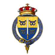 Coat of arms of Air Chief Marshal Stuart William Peach, Baron Peach, KG, GBE, KCB, DL.png