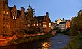 Dean Village river by night