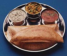 Dosa on tray