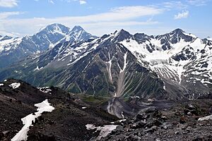 Elbrus view on the mountains