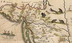 Hudson Valley Map Detail Nova Belgica Et Anglia Nova c1634