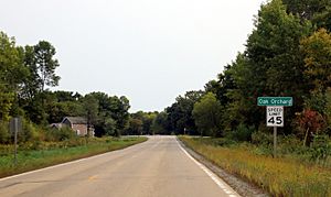 Oak Orchard Wisconsin Sign