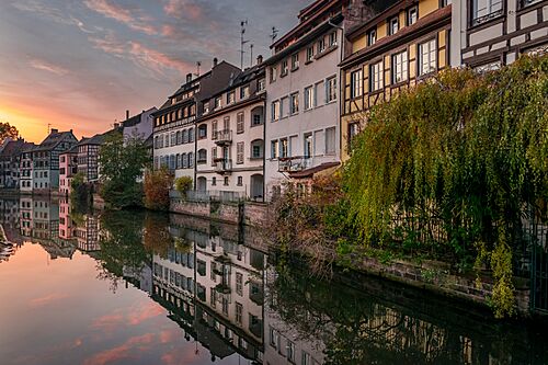 Petite France during golden hour