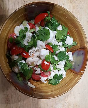 Alaskan ceviche