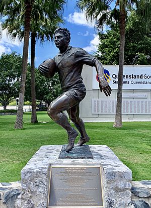 Arthur Beetson Statue at Lang Park, Brisbane