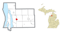 Location within Antrim County