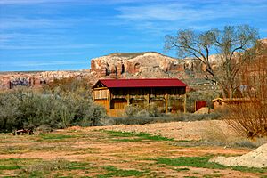 Bluff utah usa red roof