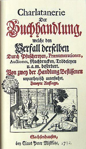 Charlatanerie der Buchhandlung (Titel)