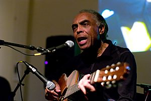 Gilberto Gil with guitar