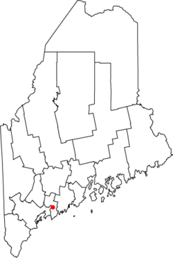 Location of Bath in Maine