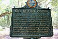 Site of Fort Peyton sign - back side