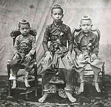 Younger Prince Chulalongkorn and 2 younger brother