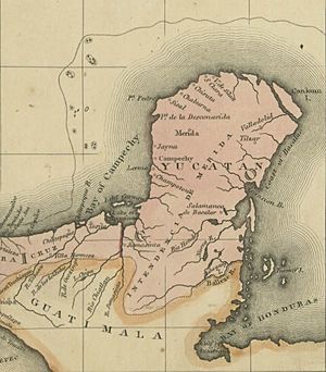 Yucatan-Peninsula-1822 Map